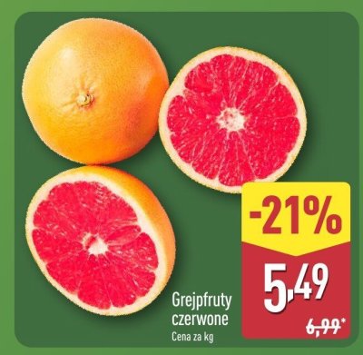Grejpfruty czerwone promocja w Aldi