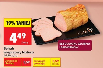 Schab wieprzowy Natura promocja w Biedronka