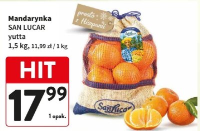 Mandarynka SAN LUCAR yutta promocja w Intermarche