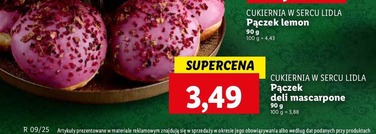 Pączek deli mascarpone Cukiernia lidla promocja w Lidl