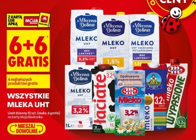 Mleko UHT 1L promocja w Biedronka