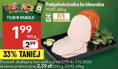 Polędwicówka królewska promocja w Delikatesy Centrum