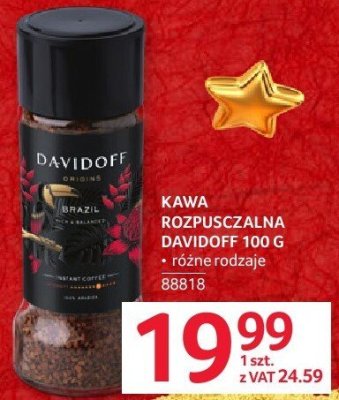Kawa rozpuszczalna Davidoff 100g promocja w Selgros