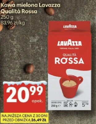 Kawa mielona Lavazza Qualità Rossa promocja w Delikatesy Centrum