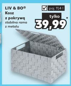 Kosz z pokryw膮 11.4 l Liv & bo promocja
