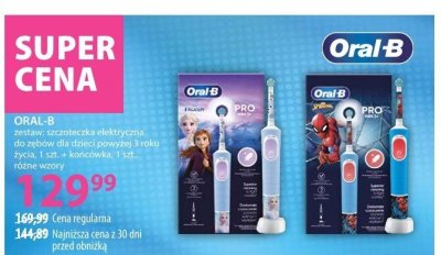 Szczoteczka ORAL-B szczoteczka elektryczna do zębów dla dzieci powyżej 3 roku życia, 1 szt. + końcówka, 1 szt. promocja w Hebe