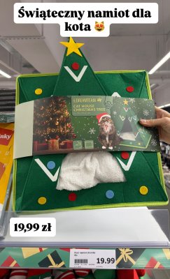 Namiot-choinka dla kota promocja w Action