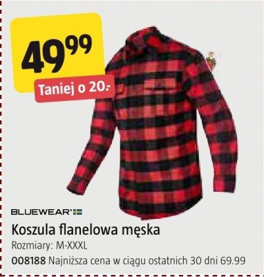Koszula flanelowa męska BLUEWEAR promocja w Jula
