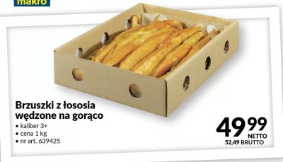 Brzuszki z łososia wędzone na gorąco promocja w Makro