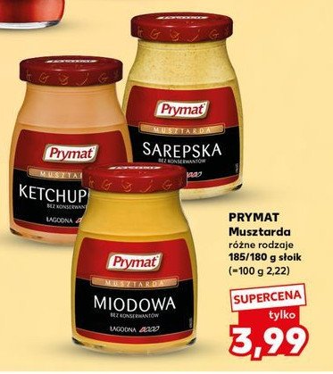Musztarda sarepska Prymat promocja w Kaufland