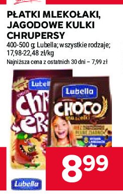 Płatki czekoladowe Lubella chrupersy promocja