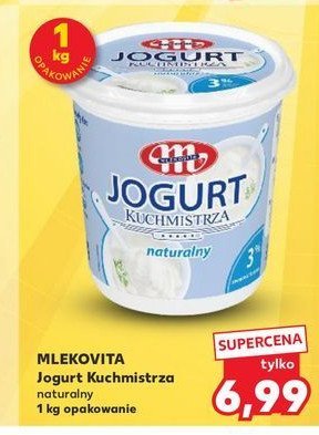 Jogurt naturalny kuchmistrza 3% Mlekovita promocja w Kaufland