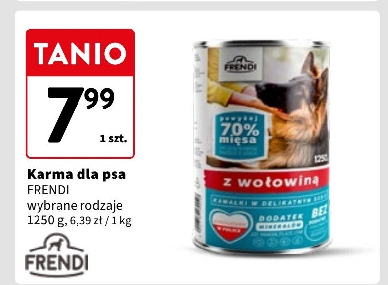 Karma dla psa z wołowina FRENDI (KARMA) promocja w Intermarche