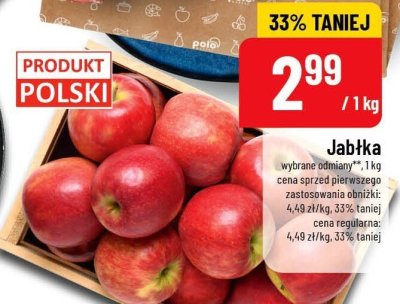 Jabłka wybrane odmiany promocja w POLOmarket