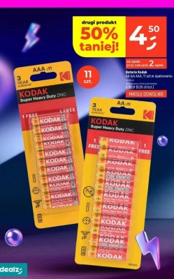 Baterie Kodak Super Heavy Duty ZINC AAA promocja w Dealz