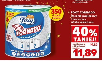 Ręcznik papierowy Tornado 3-warstwowy  promocja w Kaufland