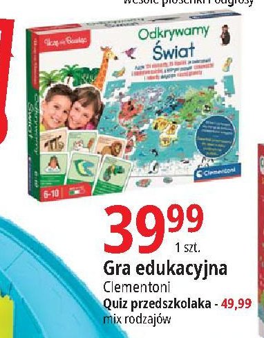 Mówiące pióro 500 pytań dla przedszkolaka Clementoni promocja