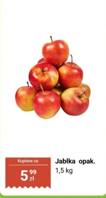 Jabłka opak. 1,5 kg promocja w Biedronka