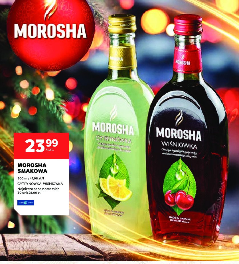 Wódka Morosha cytrynówka promocja