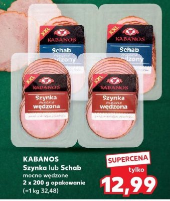 Szynka mocno wędzone KABANOS promocja w Kaufland