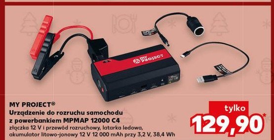 Mobilne urządzenie do rozruchu z powerbankiem mpmap 12000 b2 K-classic myproject promocja