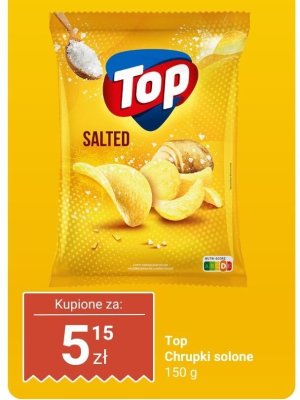 Chipsy solone karbowane K-classic promocja w Biedronka