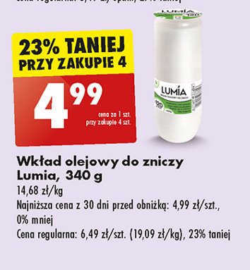 Wkład olejowy do zniczy 120 Lumia promocja