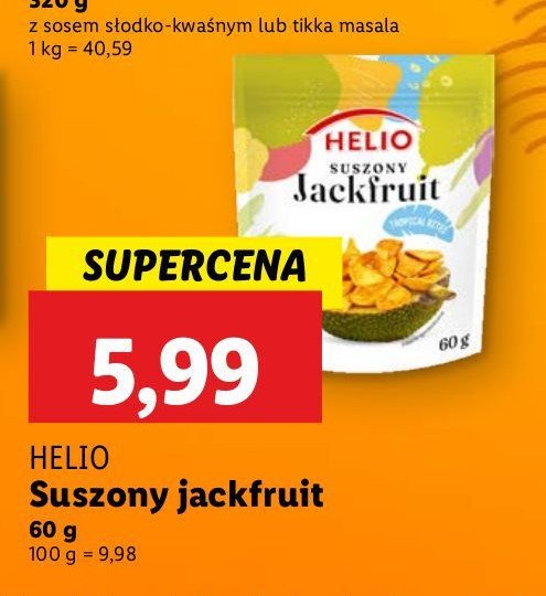 Jackfruit suszony Helio promocja w Lidl