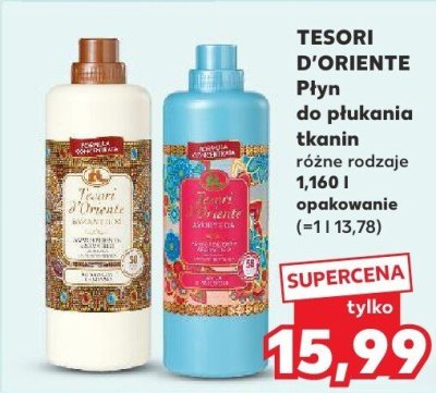 Płyn do płukania tkanin TESORI D'ORIENTE różne rodzaje 1,140 l  promocja w Kaufland