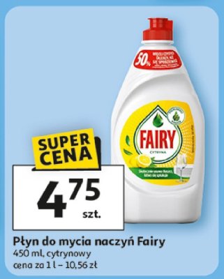 Płyn do mycia naczyń Fairy 450 ml, cytrynowy promocja w Auchan