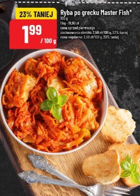 Ryba po grecku Master Fish promocja w POLOmarket