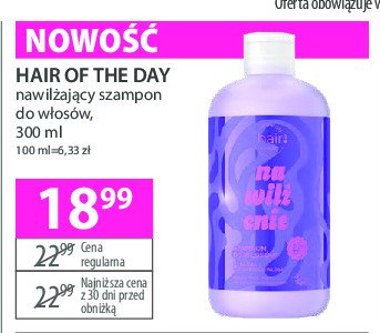 Szampon d włosów nawilżający ONLY BIO HAIR OF THE DAY Onlybio promocja