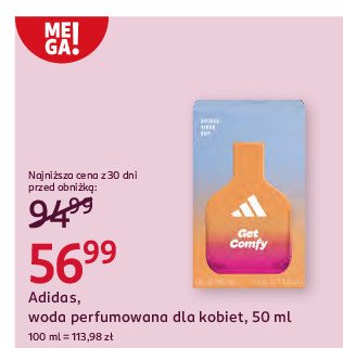 Woda toaletowa get comfy ADIDAS FRESH VIBES Adidas cosmetics promocja