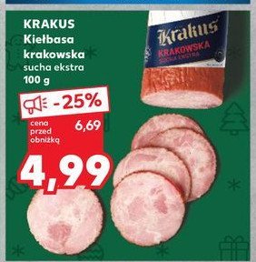 Kiełbasa krakowska Krakus animex promocja w Kaufland