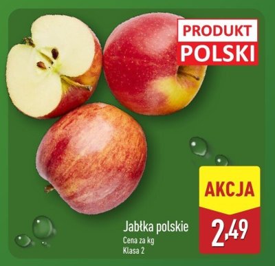 Jabłka polskie klasa 2 promocja w Aldi