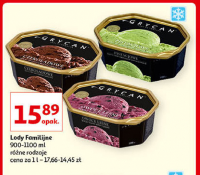 Lody owoce le艣ne Grycan promocja