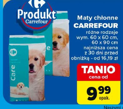 Maty chłonne 60 x 90 cm Carrefour promocja