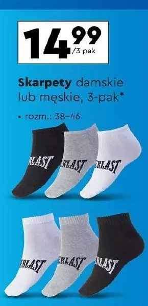 Skarpety damskie Everlast promocja w Biedronka