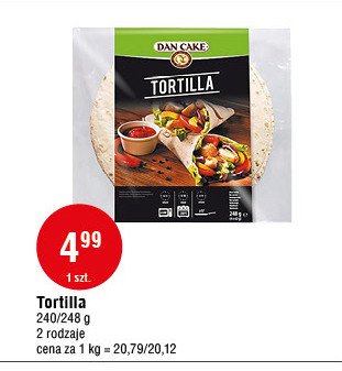 Tortilla wraps Dan cake promocja