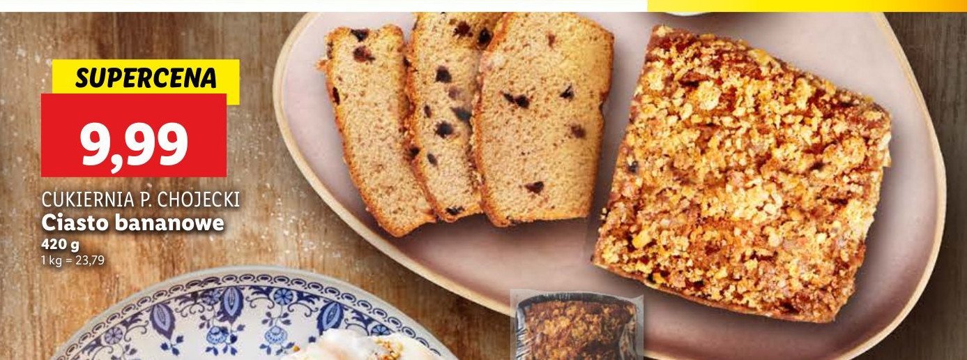 Ciasto bananowe Chojecki promocja