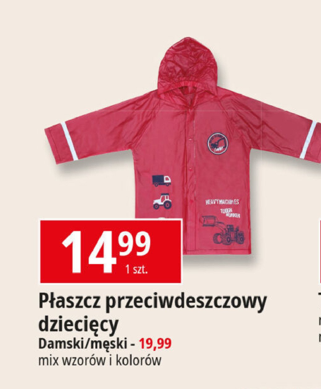 Płaszcz przeciwdeszczowy dziecięcy promocja