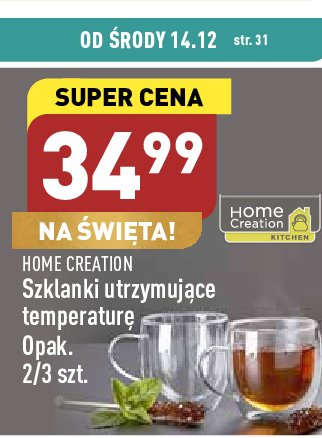 Stożkowe szklanki do herbaty 220 ml Home creation promocja