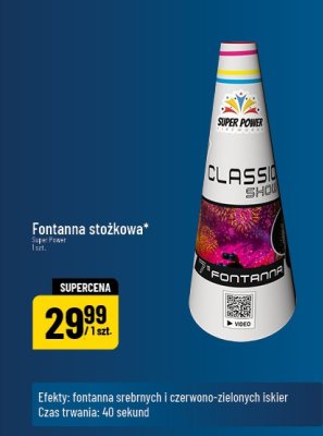Fontanna stożkowa Super Power Classic Show promocja w POLOmarket