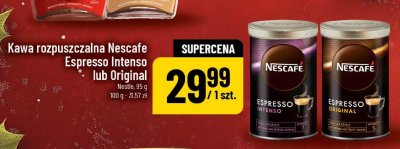Kawa rozpuszczalna Nescafe Espresso Intenso lub Original promocja w POLOmarket