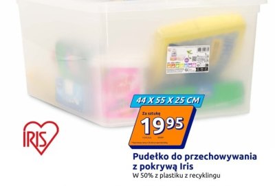 Pudełko do przechowywania z pokrywą 44x55x25 cm promocja w Action