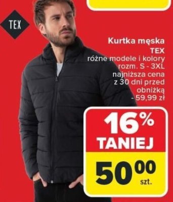 Kurtka męska z polaru 48-58 Townland promocja w Carrefour