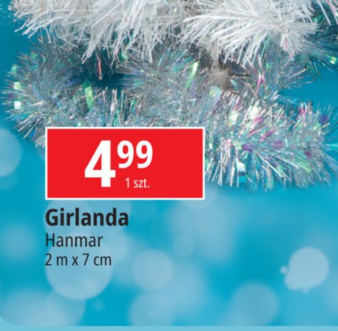 Girlanda dwukolorowa 7 cm Hanmar promocja