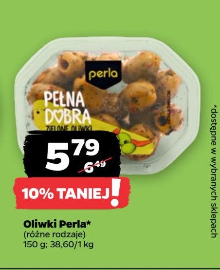 Oliwki zielone z chilli Perla antipasti promocja w Netto