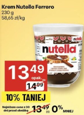 Krem Nutella Ferrero promocja w Delikatesy Centrum