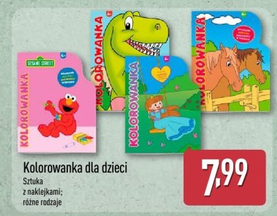 Kolorowanka promocja w Aldi